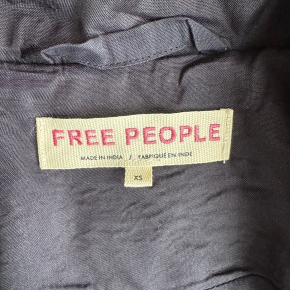 Free People NWOT Chelsea Coin Moto Jacket in Black Size XS - Picture 4 of 6